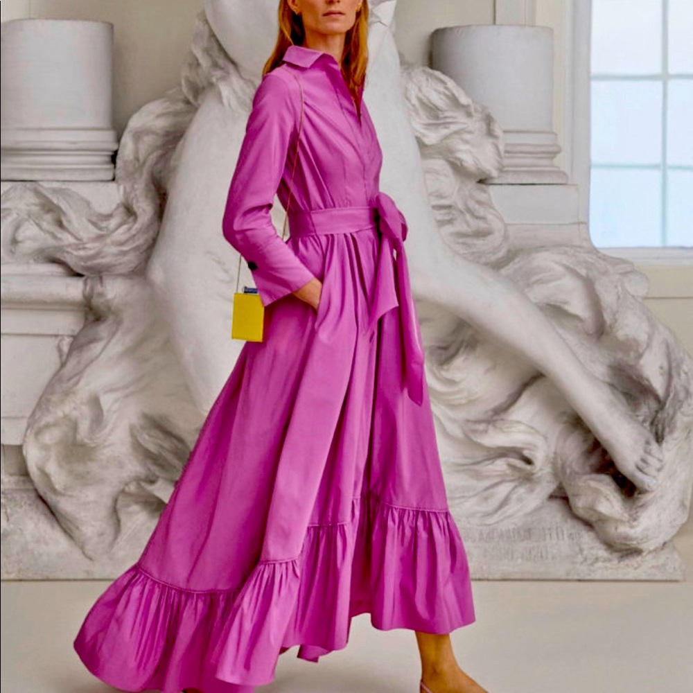 Carolina Hererra Long Gown With Bow